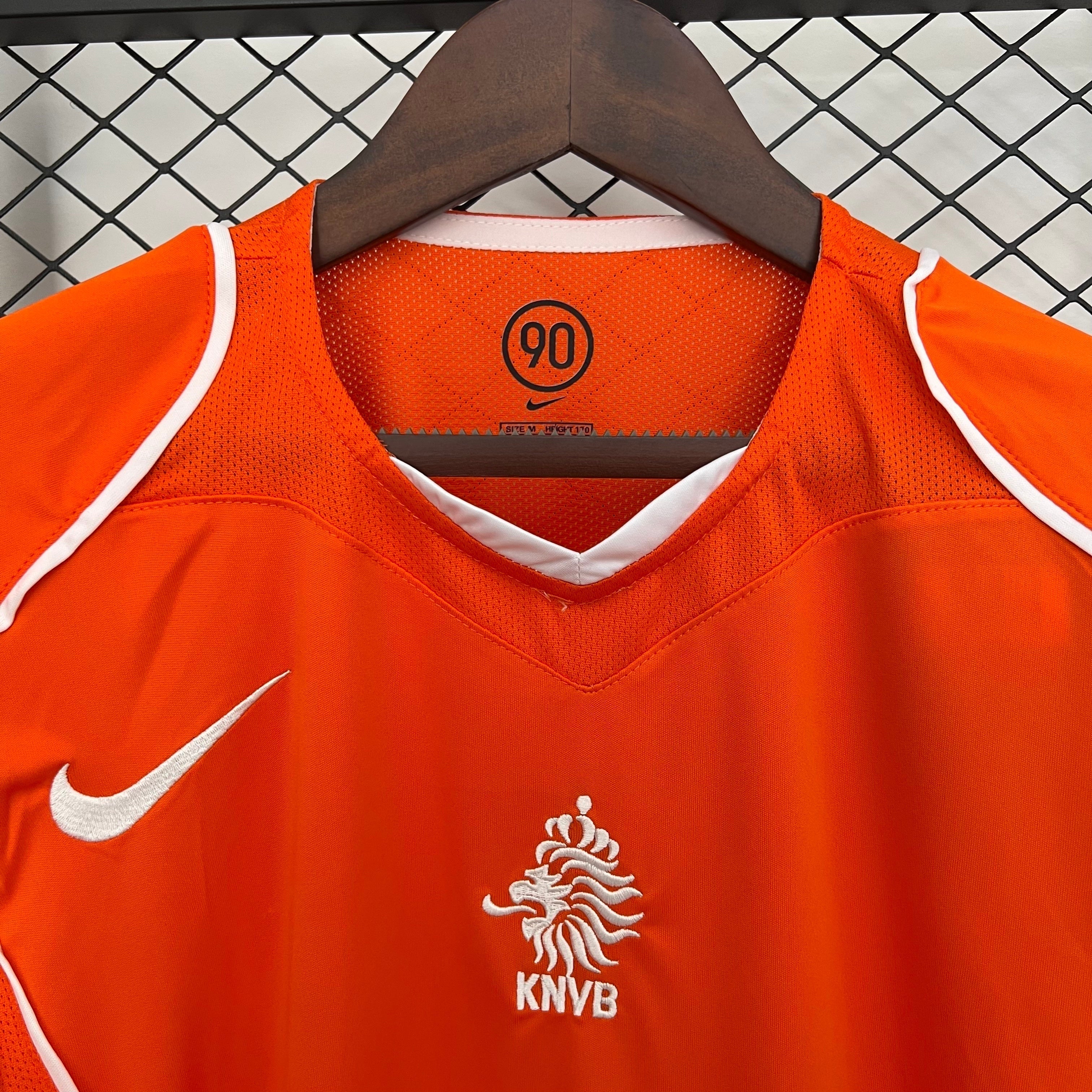 Maillot Domicile Rétro Pays-Bas 2004
