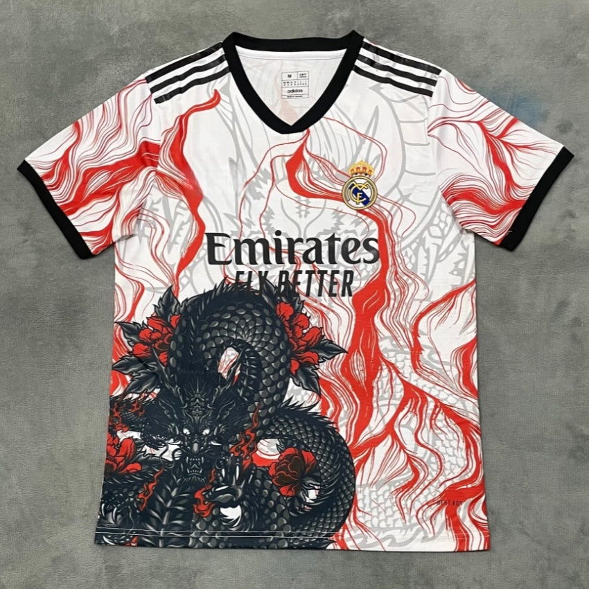 Maillot 25/26 Real Madrid Spécial style dragon